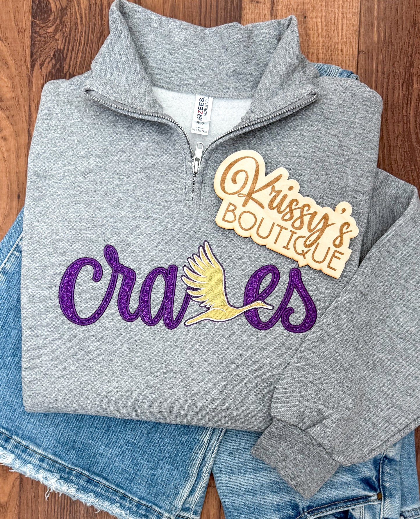 Cranes Logo Quarter zip