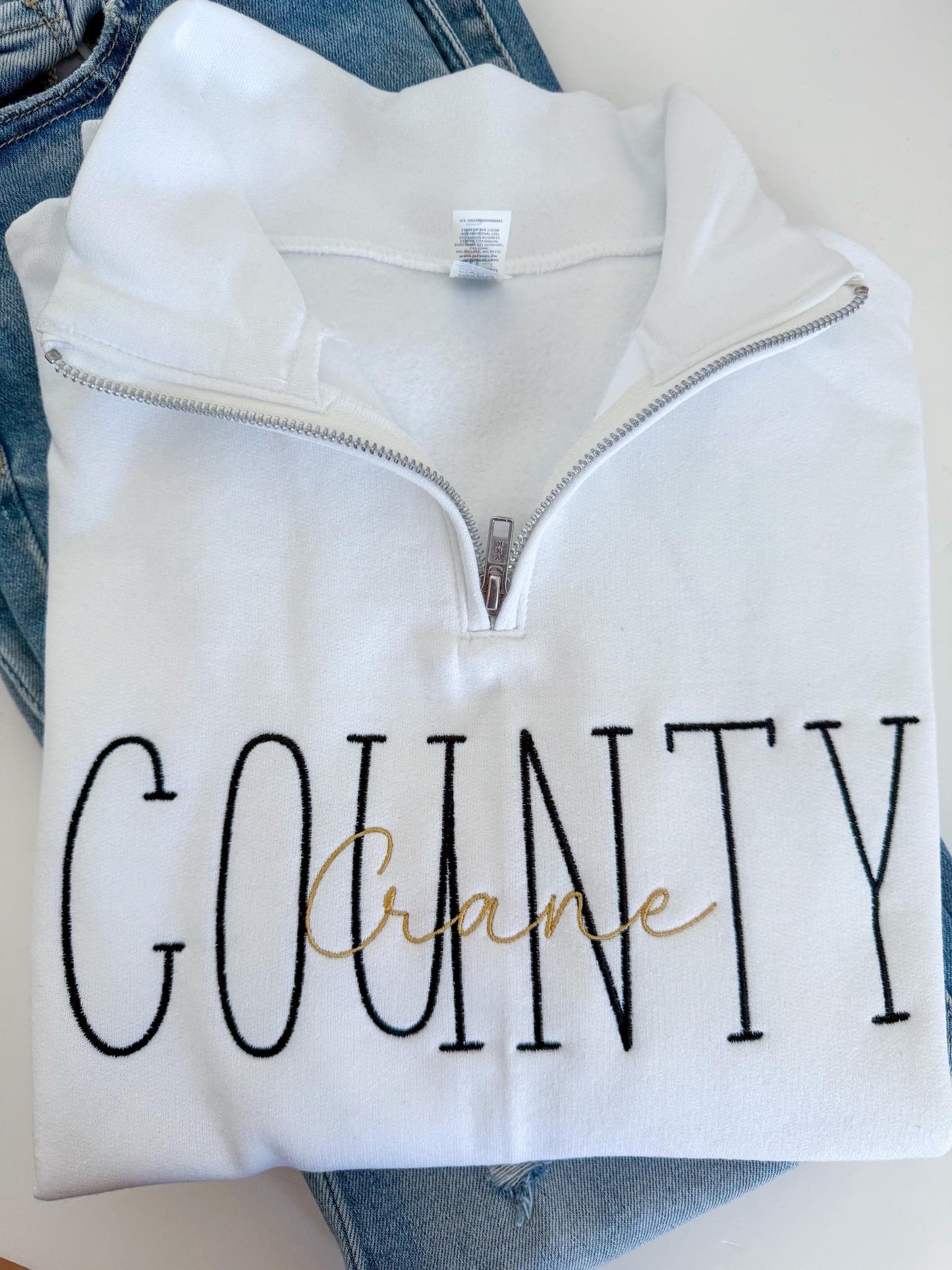 Crane County Quarter Zip Sweatshirt