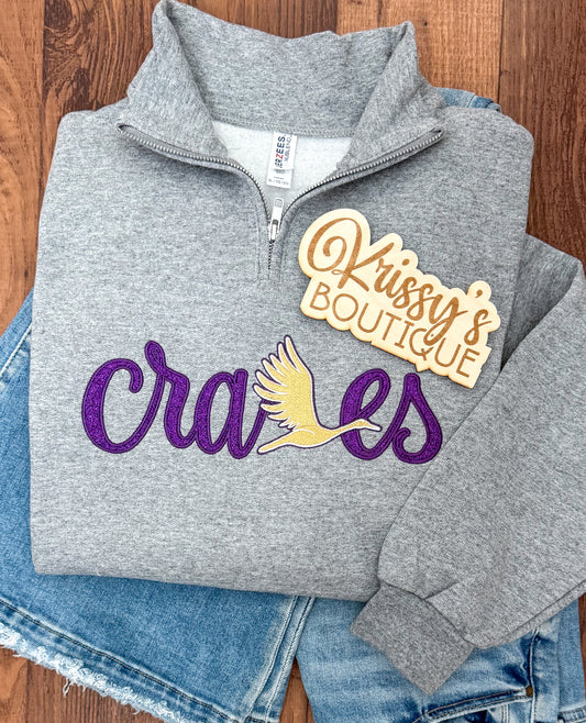 Cranes Logo Quarter zip