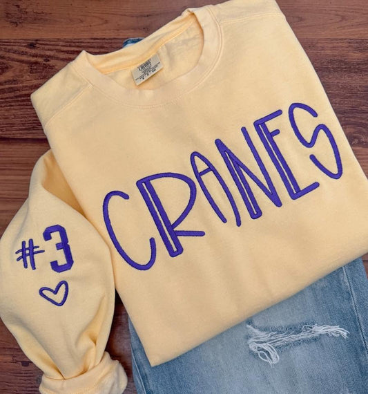 Cranes Butter Sweatshirt