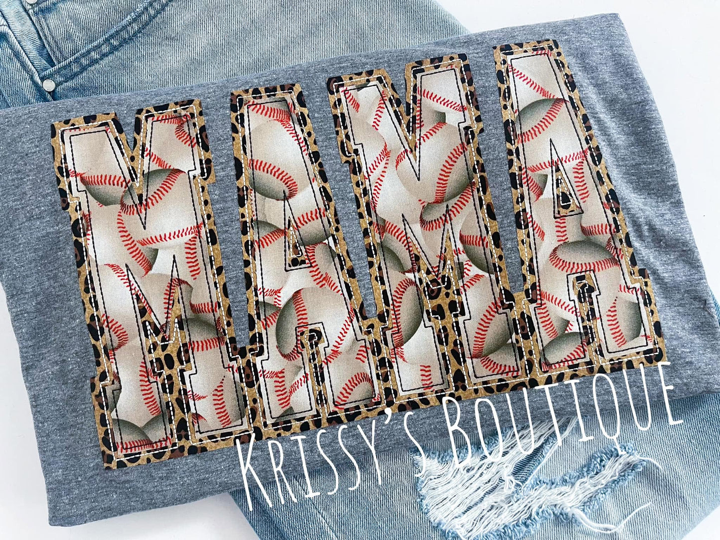 MAMA baseball/leopard