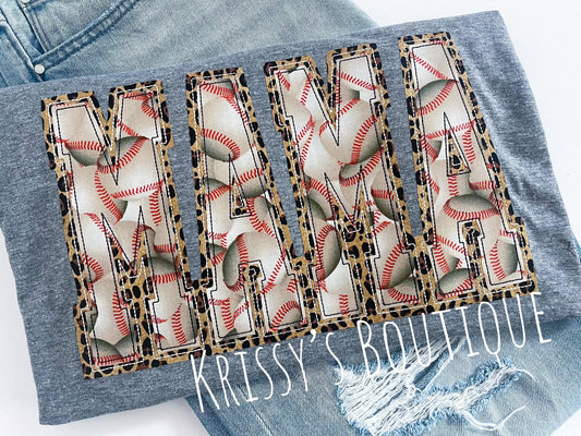 MAMA baseball/leopard