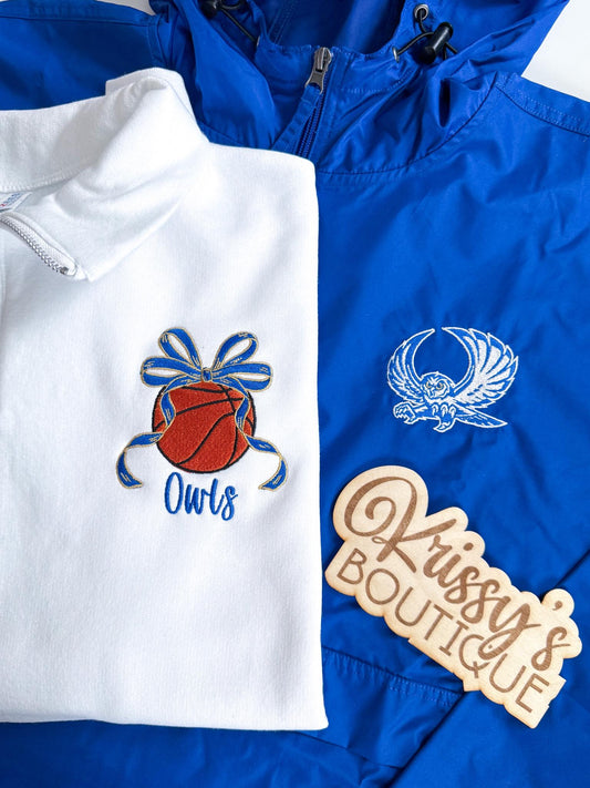 Owls Basketball or Owls Windbreaker